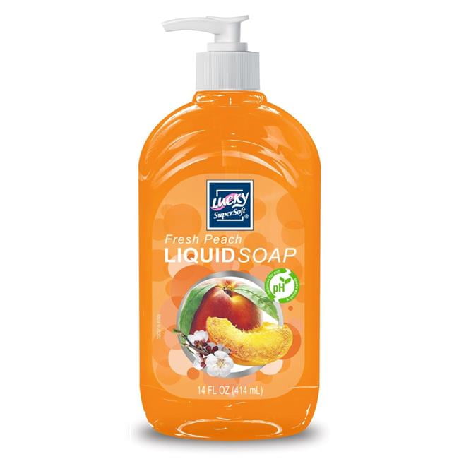 Delta Brand 320312 PEC 14 oz Soap, Peach Pack of 12