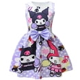 thumbnail image 1 of Sanrio hello kitty Filles Sans Manches kuromi Robe Princesse Enfants Vacances Fête Gilet Robe Jupe, 1 of 6