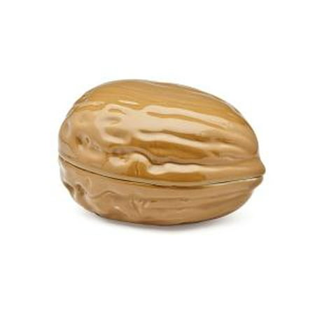 Not Porcelain - Porcelain Walnut Nut Snack Dish Bowl Container with Lid