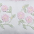 thumbnail image 3 of Better Trends 96" x 110" Bedspread For Full/Double Size Bed 100% Cotton Soft & Breathable Bedding Luxurious Floral Design, Machine Washable (Rose) Bloomfield Collection, 3 of 6