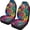 Colorful Leaf Pattern, variant on XYZCANDO Auto Seat Covers Horse Print 2 pcs Car Seat Covers Protective SUV Truck Sedan Waterproof Thick Front Seat Cover