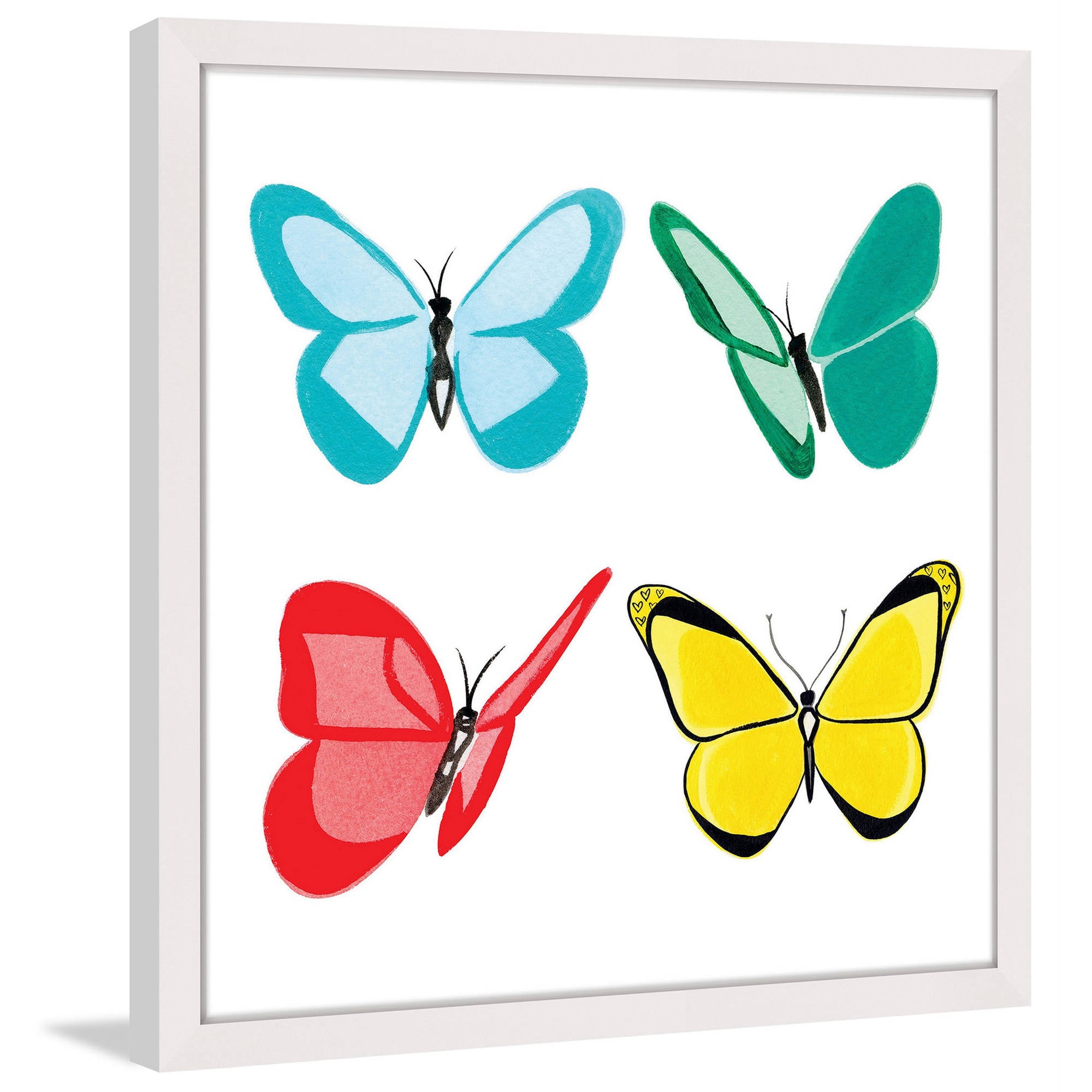 Marmont Hill "Butterflies" by Molly Rosner Framed Painting Print