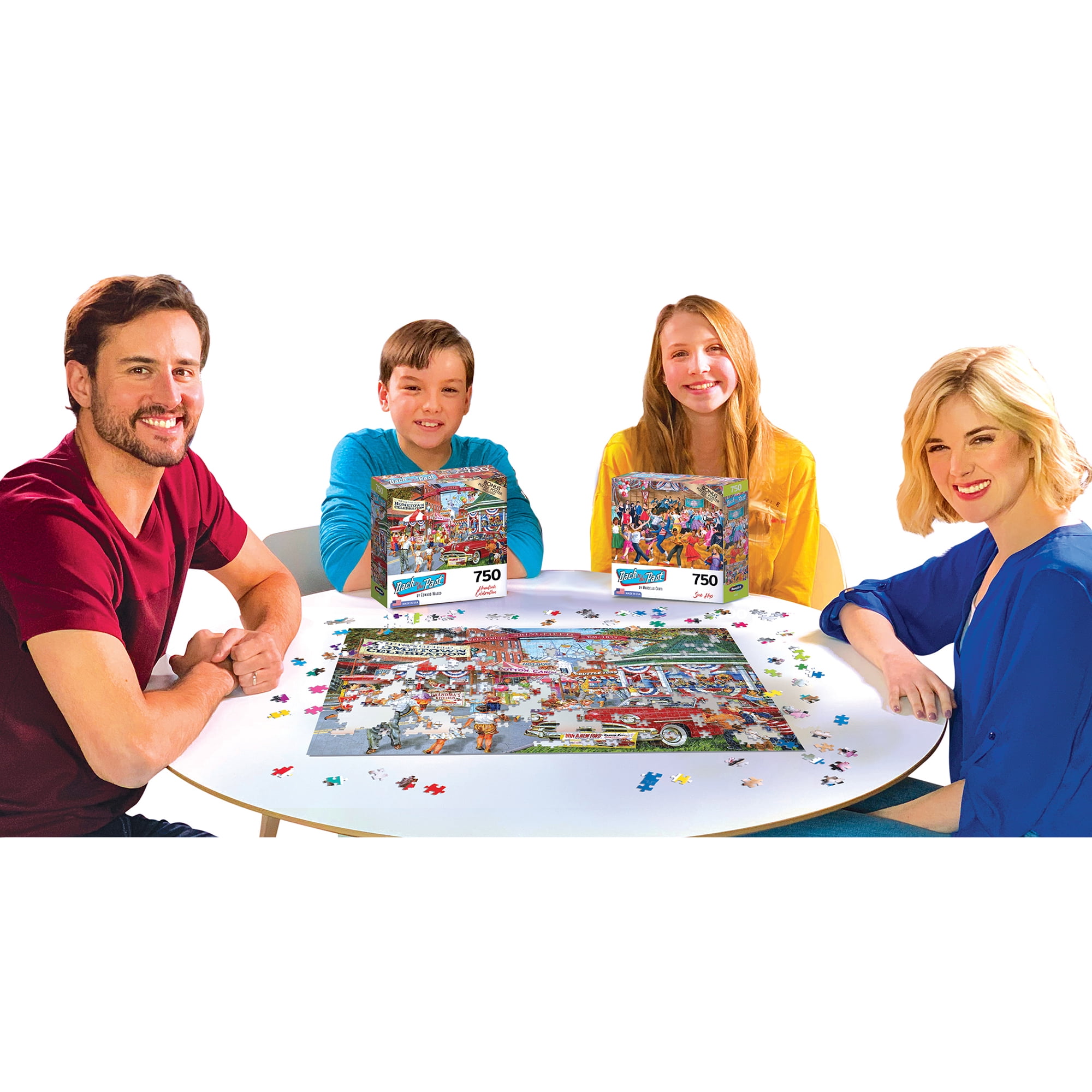 Cra-Z-Art Back to the Past 750-Piece Hometown Celebration Adult Jigsaw Puzzle