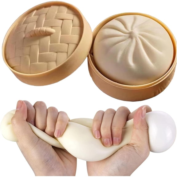 Giant Dumpling Squishy, Giant Mystery Dumplings Large Stress Relief Sensory Ball for Adults & Teens, Anxiety Relief Fidget , Soft Squeeze Decompression Dough