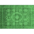 thumbnail image 1 of Ahgly Company Indoor Rectangle Abstract Emerald Green Modern Area Rugs, 5' x 7', 1 of 4