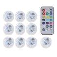 thumbnail image 1 of 10pcs LED Waterproof Candle Lights, Submersible with Remote Control, 1 of 5