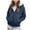 Z1-Navy, variant on BOBOGOJP Top Kids Hoodies Long Sleeve Solid Color Jackets Zip Up Sweatshirt for Boys Girls Winter Warm Coats Outerwear Red for Size 5-6 Years