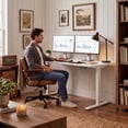 thumbnail image 6 of Homall 55" × 24" Electric Height Adjustable Standing Desk Home Office Computer Desk Memory Preset with T-Shaped Metal Bracket, White, 6 of 8