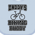 thumbnail image 4 of Inktastic Daddys Biking Buddy Boys or Girls Baby Bib, 4 of 4