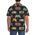 thumbnail image 3 of KLL Retro Video Game Print Men's Shirt Short Sleeve Button Down Summer Cuba Beach Shirts- 4X-Large, 3 of 5