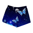 thumbnail image 2 of Aayomet Shorts Larges pour Femmes Décontractés avec Poches (Bleu, m), 2 of 3