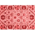 thumbnail image 1 of Ahgly Company Indoor Rectangle Abstract Red Modern Area Rugs, 2' x 4', 1 of 4
