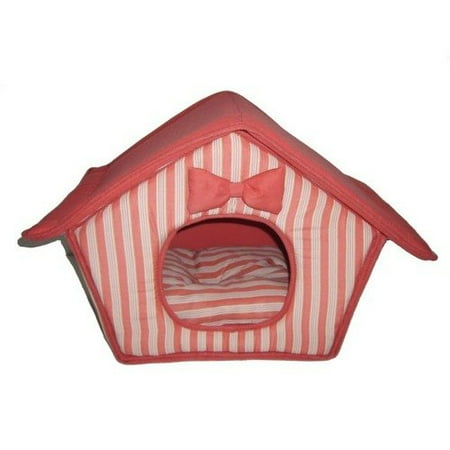 Best Pet Supplies Soft Pet House in Coral Fabric