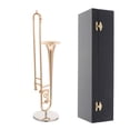 thumbnail image 1 of RENACLIPY 1 Set Copper Trombone Model 11X3X3CM Golden For Music Lovers And Desk Decor, 1 of 6