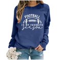 thumbnail image 4 of WEAIXIMIUNG Ensemble de Chandails en Molleton Courts Manches Longues Col Rond pour Femmes Imprimé Graphique Football Sans Capuche, 4 of 4