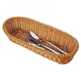 thumbnail image 2 of Wicker Woven Basket Bread Tray Serving For Food Fruit Cosmetic Storage Tabletop Bathroom Storage Kitchen Organizer, 2 of 6