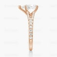 thumbnail image 3 of ESTE ORIGIN 3.5 CT Pear Shape Moissanite Solitaire Engagement Ring, Moissanite Pear Shape Gold Ring for Women, 14K Rose Gold, US 5, 3 of 4