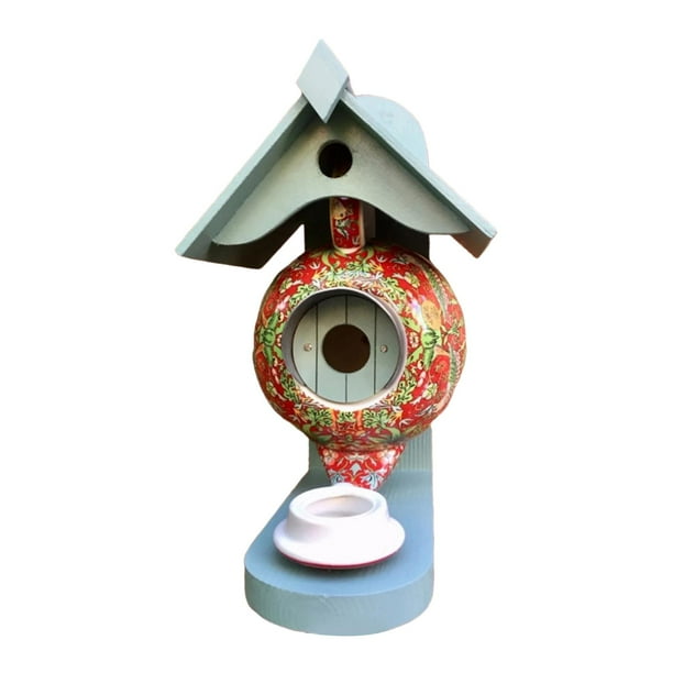 Colibrí pájaros Comedero de pájaros Decoración de pájaro Mascota Colgando Pared pájaro jardín Exterior Patio Rojo Gloria casas de aves