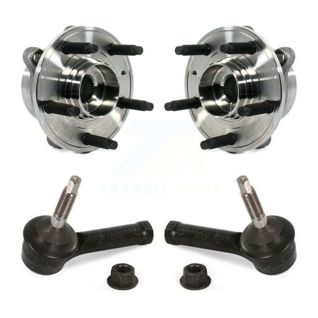 Transit Auto Front Wheel Bearing and Tie Rod End Kit for Car Ford Police Interceptor Sedan Special Service - Left Right Side (Driver Passenger) K7T-101052