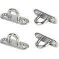 thumbnail image 1 of 4 Pieces Of Less Steel Eye Plate, 5 Mm Less Steel Deck Plate/mounting Hooks/eye Plate, 1 of 5