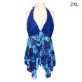 thumbnail image 1 of sweethay 2021 Sexy traje de baño de una pieza Push Up traje de baño mujer volante ajustable hombro traje de baño traje de baño ropa de baño Traje de baño azul marino XXL sweethay OD001289-23, 1 of 6
