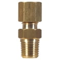 thumbnail image 1 of Conector de latón HOMEPLUS+ de 1/2 pulgada de compresión x 3/8 pulgadas macho, 1 of 2