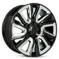thumbnail image 2 of For 2014-2021 GMC Sierra 1500 22 Inch Chrome Inserts Black Rim - OE Direct Replacement - Road Ready Car Wheel, 2 of 10