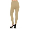 thumbnail image 3 of Kuda Moda Women's High Waist Warm Thermal Fleece Lined Full Length Leggings with Flattering Front Seam, 3 of 8