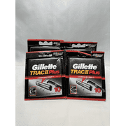 Gillette TRAC II Plus Mens Razor Blade Refills, 10 Each (Pack of 3)