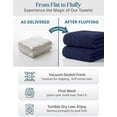 thumbnail image 5 of Casa Platino 12 Piece 100% Cotton Towel Set - Bath Towels, Hand Towels & Washcloths - Soft & Durable for Everyday Use - Navy, 5 of 8