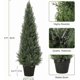 thumbnail image 2 of 3ft 4ft o 5ft artificial cedar tree-ideal para home decor! fake cypress potted imitation evergreen plants para indoor & outdoor use front porch o garden (3ft 1pcs), 2 of 5