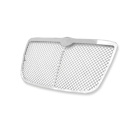 APS Compatible with Chrysler 300 300C 2005-2010 Main Upper Stainless Steel Chrome Mesh Front Grill Grille Insert R75300W