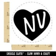thumbnail image 2 of NV Nevada State in Heart Self-Inking Rubber Stamp Ink Stamper - Orange Ink - Small 3/4 Inch, 2 of 7