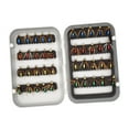 thumbnail image 2 of 40x cebos de pesca con mosca con caja de almacenamiento, Señuelos de pesca con mosca seca y húmeda, mosca seca para lubina, perca, , pesca en, 2 of 8