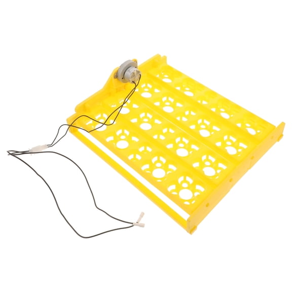 LOLIPPYY Plastic Egg Turning Tray for Automatic Incubators Yellow Egg Turner for Poultry Eggs
