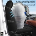 thumbnail image 5 of LAONNVIR Seat Covers Fit for Toyota RAV4 2013-2024 2025 5 Seats Car Seat Cover Ice Silk Leather Breathable Waterproof Automotive Cushion Protector (5 Seats & Black), 5 of 8