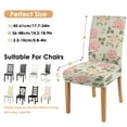 thumbnail image 5 of Vintage Butterfly Bloom Country Dining Chair Covers 4 Pack Washable Polyester Stretch Slipcovers Removable Seat Protector for Artistic Kitchen, 5 of 6