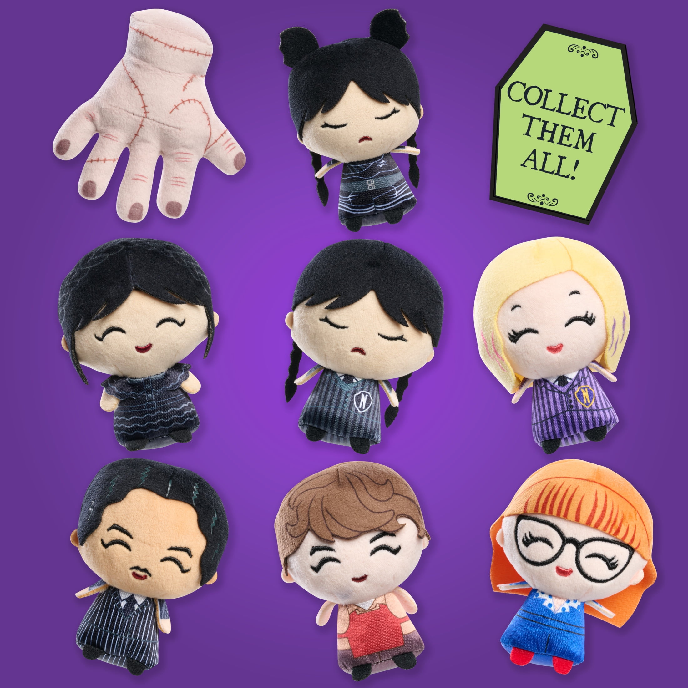 Wednesday Collectible Mini Plush, Officially Licensed Kids Toys