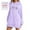 Purple, variant on The Warmy Oversized Hoodie Dress For Women Casual Drawstring Long Sweatshirt With Pocket Fashion Split Hem Long Sleeve plus Size Dress Dress plus New Years Dress for Women plus Size Formal Gowns for