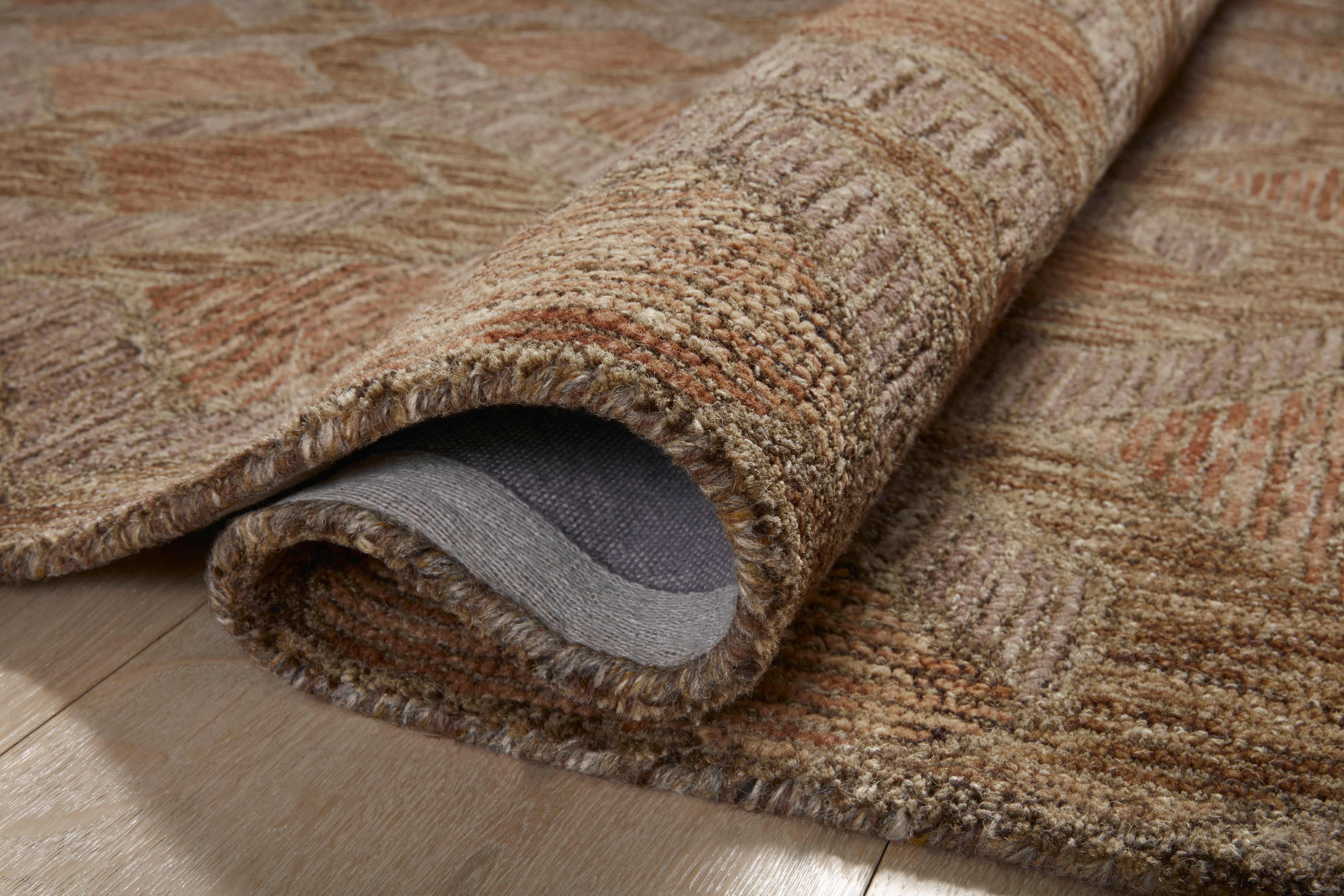 Loloi Varena Rust / Bark 18" x 18" Sample Rug
