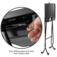 thumbnail image 5 of Saloniture Rolling Salon Coloring Tray - Folding Hair Stylist Color Cart with Drawer and Magnetic Bowls, Black, 5 of 7