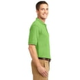 thumbnail image 3 of Port Authority TLK500 Mens Silk Touch Polo T-Shirt, Lime - 3XL Tall, 3 of 6