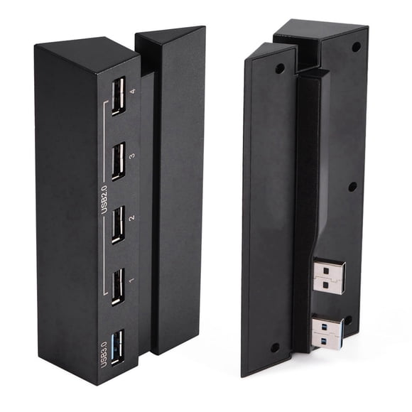 Hub USB pour Haute Vitesse 5 Ports Hub USB 2.0 & 3.0 Hub d'Extension Adaptateur de Contrôleur 5 Ports Hub pour Contrôleur Haute Vitesse Séparateur d'Extension pour Console de Jeu 4