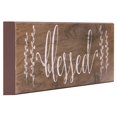 Patton Wall Decor Rustic Reclaimed Barn Wood Blessed Wood Plaque Wall