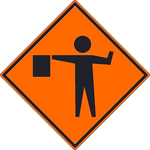 National Marker TM181K Flagger Graphic Sign