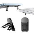 thumbnail image 3 of 4Pcs Portable Laptop Stand Computer Riser Lift Self-Adhesive Foldable Notebook Adjustable Height Stand Black, 3 of 7