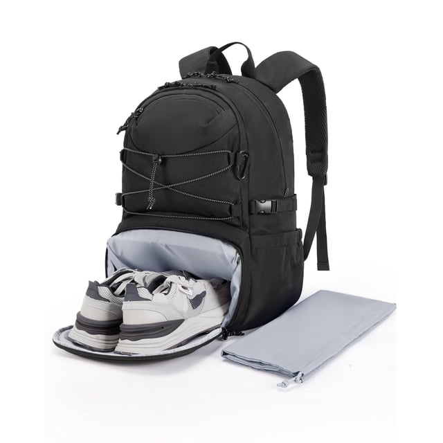 Mochila BAGSMART Travel 15.6 Outdoor Gym para hombre y mujer, color negro