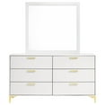 thumbnail image 3 of Kendall 6-drawer Dresser with Mirror White, 3 of 10