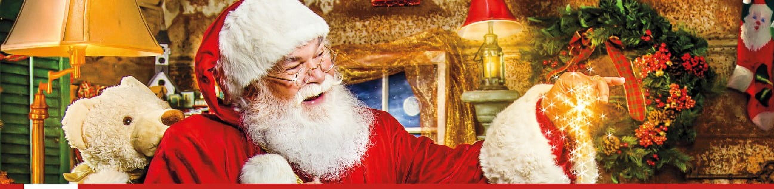 Ceaco - Holiday - 'Tis the Season - Santa Lodge - 550 Piece Interlocking Jigsaw Puzzle