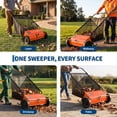 thumbnail image 5 of 26 Inch Push Lawn Sweeper – Heavy Duty Steel Frame, 4 Adjustable High-Speed Brushes, 7 Cu Ft Large Capacity – Manual Leaf and Grass Collector for Lawn, Garden, Patio, Driveway, 5 of 7